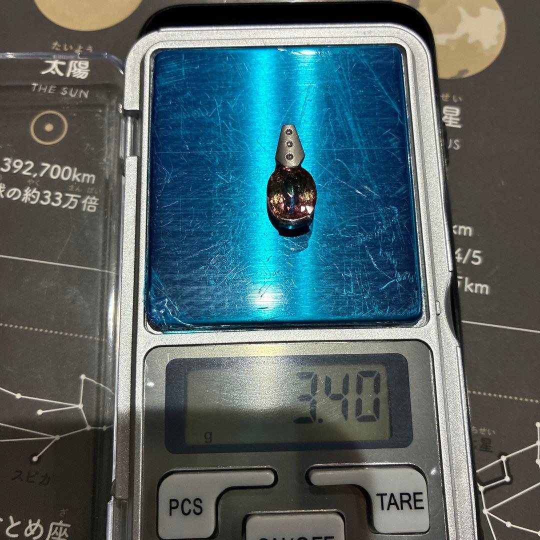 バイカラートルマリン　ペンダントトップ　3.8ct プラチナ　ダイヤ