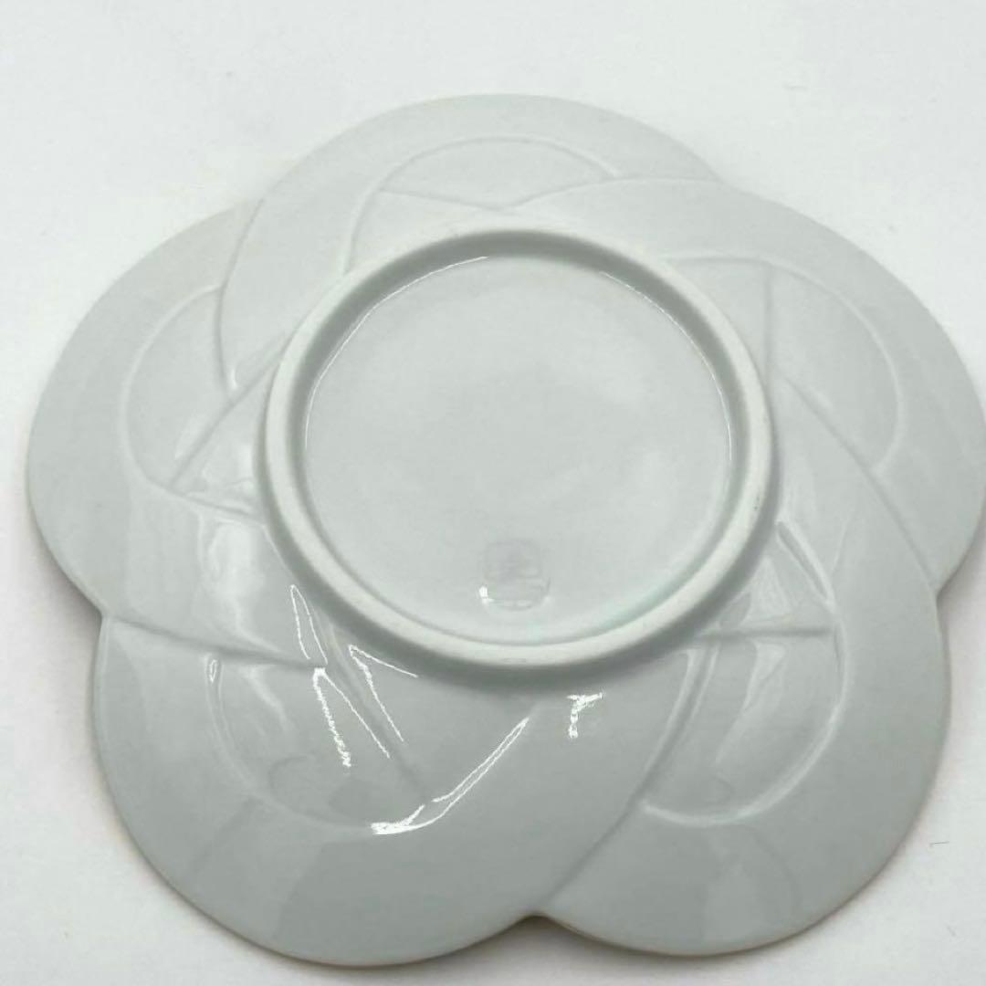 【新品】【大人気】有田焼田清窯　太白金線梅結び銘々皿　縁起物