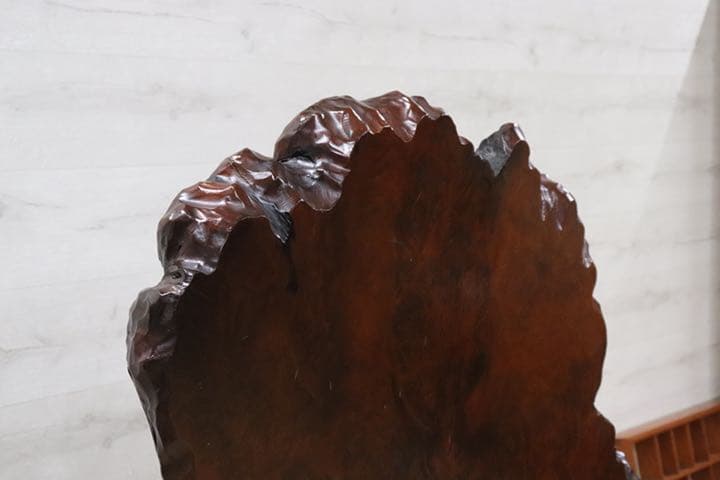 天然木 極上 衝立 仕切 パーテーション バール杢 瘤杢 鳥眼杢 年代物 和