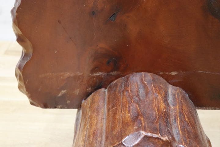 天然木 極上 衝立 仕切 パーテーション バール杢 瘤杢 鳥眼杢 年代物 和