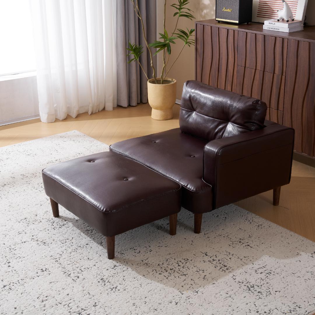 超人気！2-3人掛 Ｌ字 けソファー 自由レイアウト左右に使える Brown