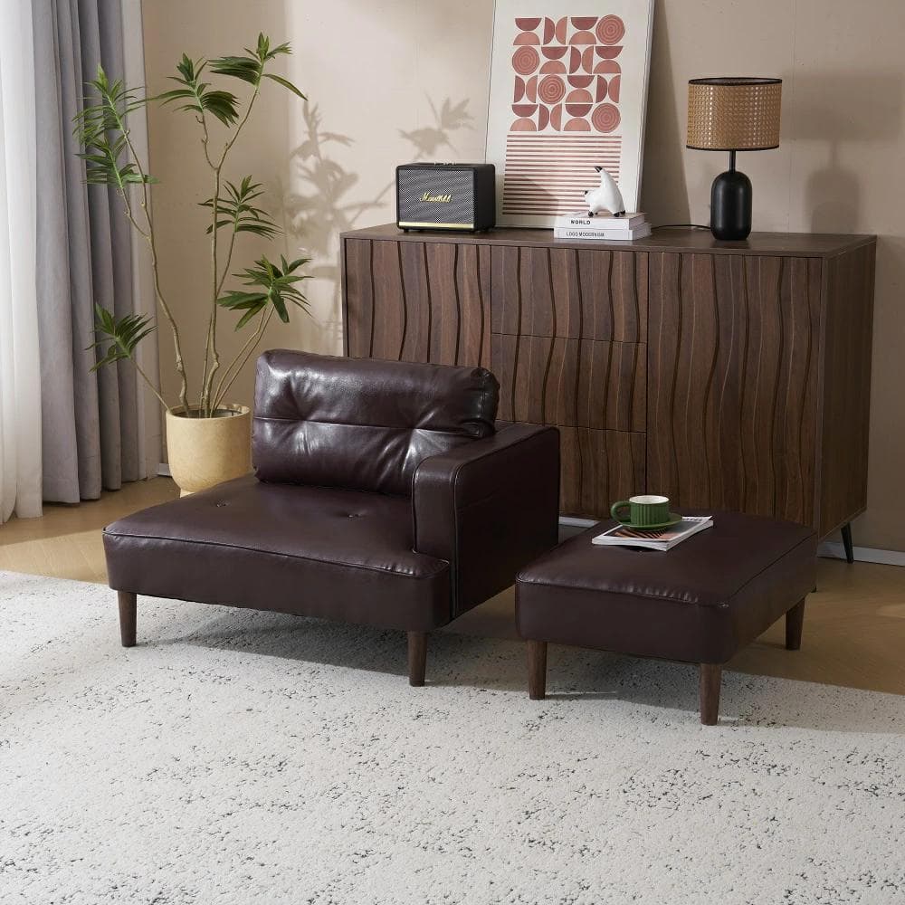 超人気！2-3人掛 Ｌ字 けソファー 自由レイアウト左右に使える Brown