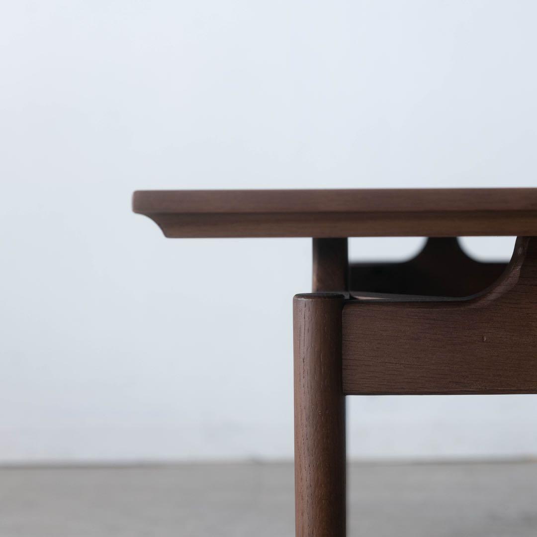 オーク材　正方形　テーブル　ブラウン　75cm