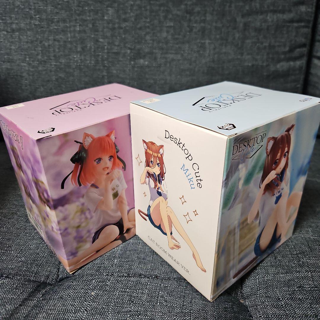 Desktop Cute 五等分の花嫁 中野二乃、中野三玖 フィギュア2体セット