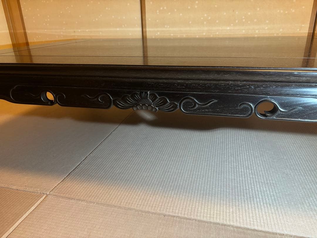 紫檀　座卓　 120×80×38 cm