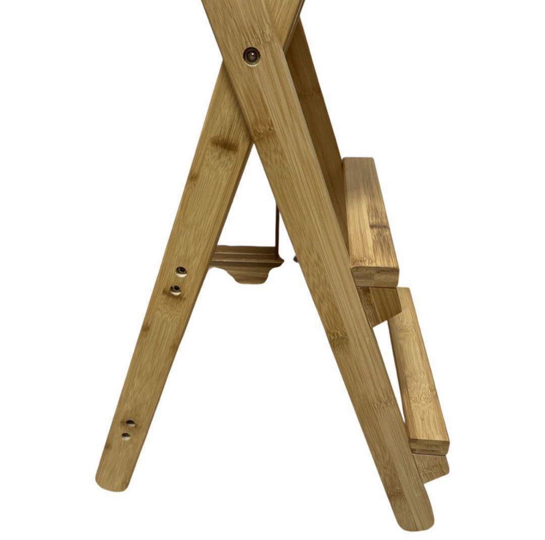 バンブー製折りたたみダイニングチェア ハイチェア 竹製 ハイスツール