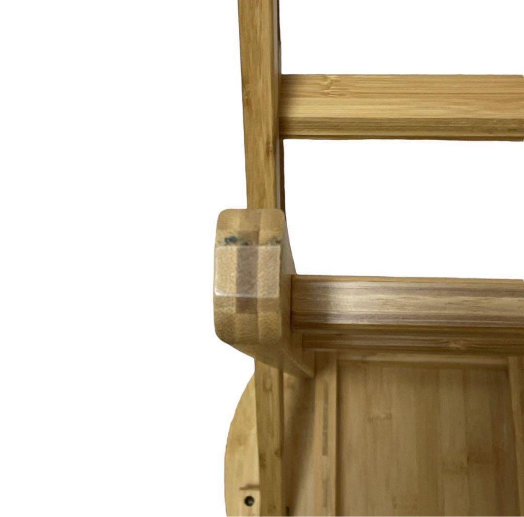 バンブー製折りたたみダイニングチェア ハイチェア 竹製 ハイスツール