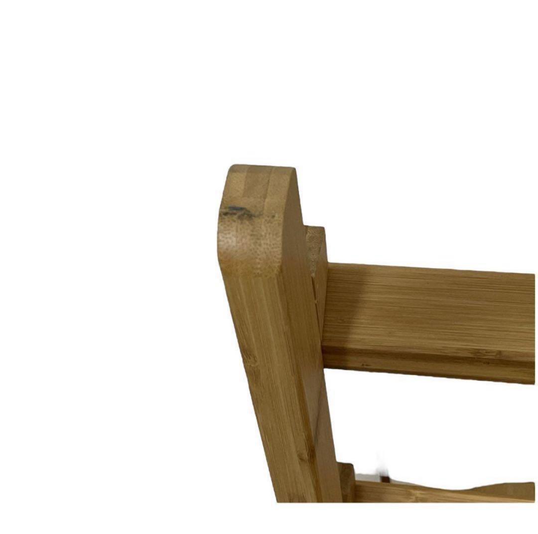 バンブー製折りたたみダイニングチェア ハイチェア 竹製 ハイスツール