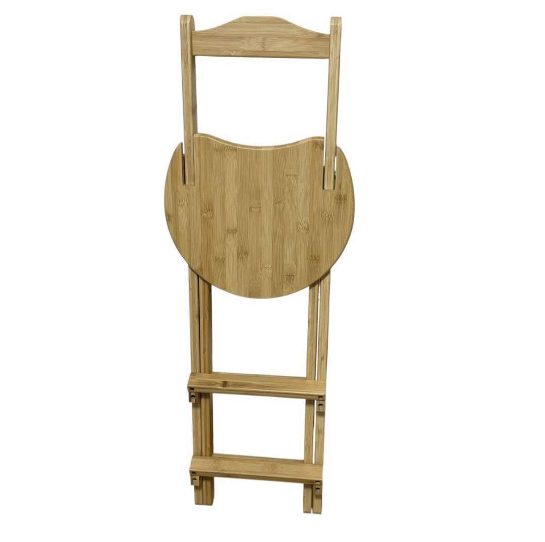 バンブー製折りたたみダイニングチェア ハイチェア 竹製 ハイスツール