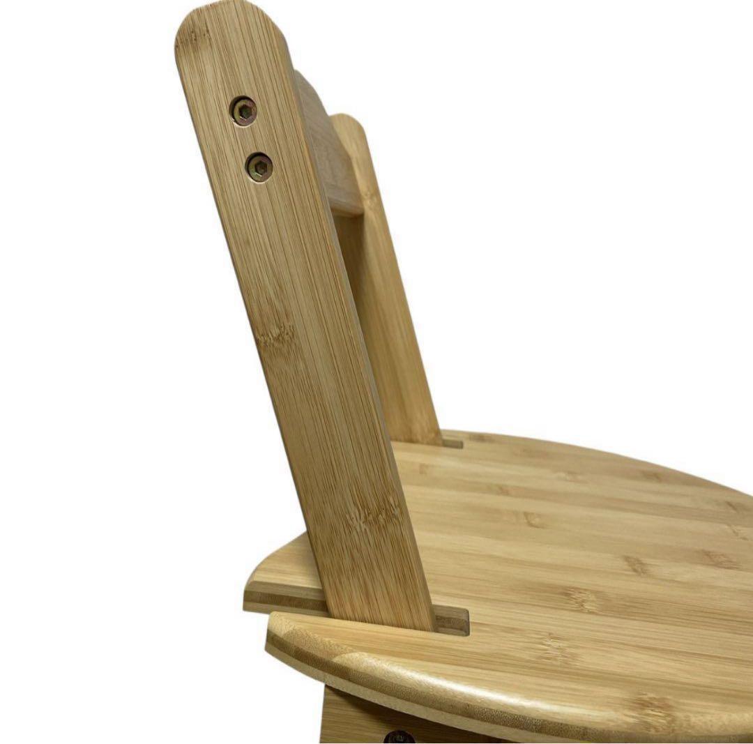 バンブー製折りたたみダイニングチェア ハイチェア 竹製 ハイスツール