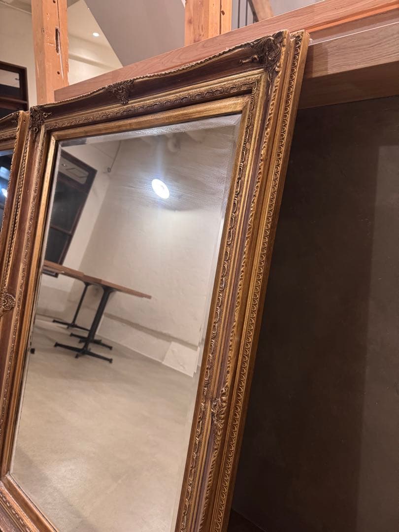 アンティークミラー　ビンテージミラー　アンティーク鏡　大型鏡　姿見