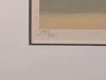 【真作】版画　ミッシェル・バテュ　シルクスクリーン　引き潮　X44