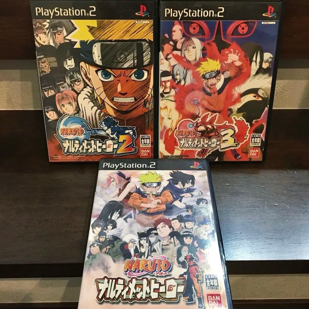 PS2 ナルト ナルティメットヒーロー1＆2＆3 - メルカリ