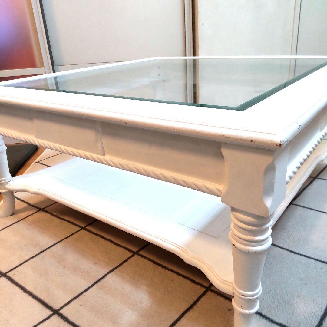 ガラスセンターテーブル カントリーコーナCountry Corner