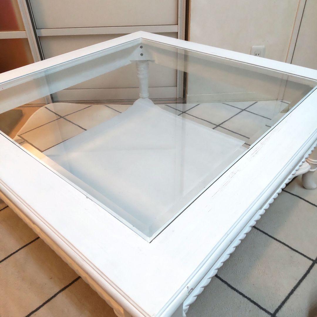 ガラスセンターテーブル カントリーコーナCountry Corner