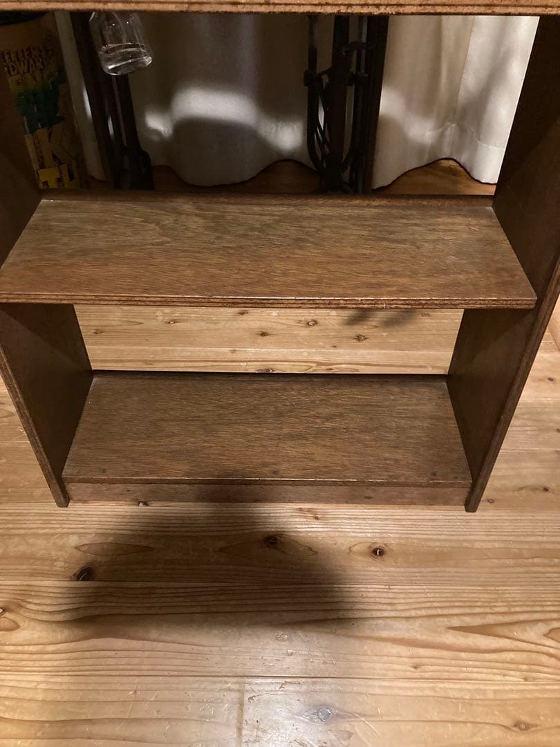 昭和レトロ　木製本棚　中棚5段