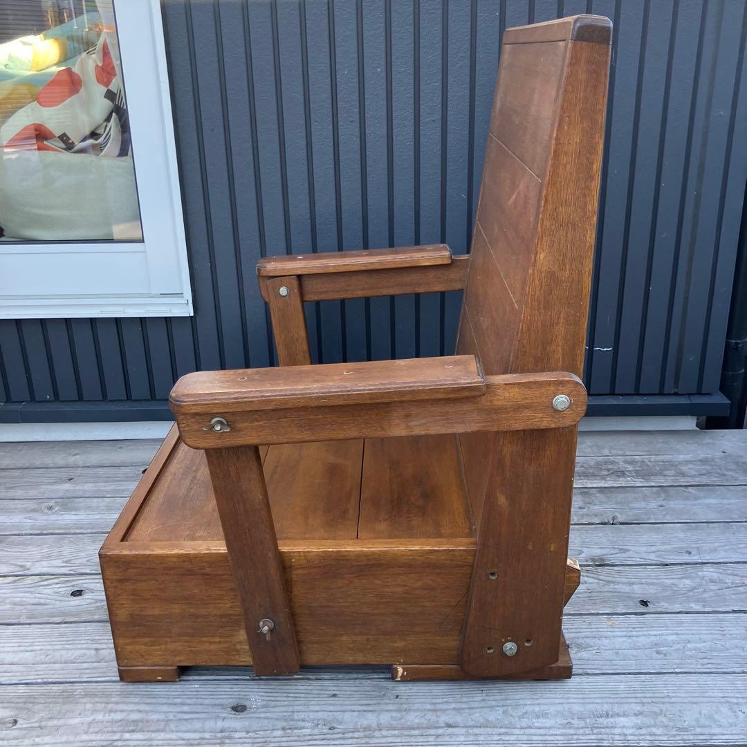 北欧レトロ カントリー 木製アームチェア リクライニングベンチ 一人掛けソファー