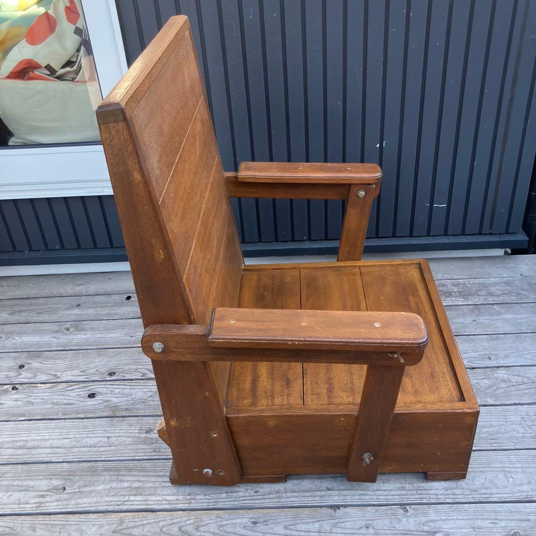 北欧レトロ カントリー 木製アームチェア リクライニングベンチ 一人掛けソファー