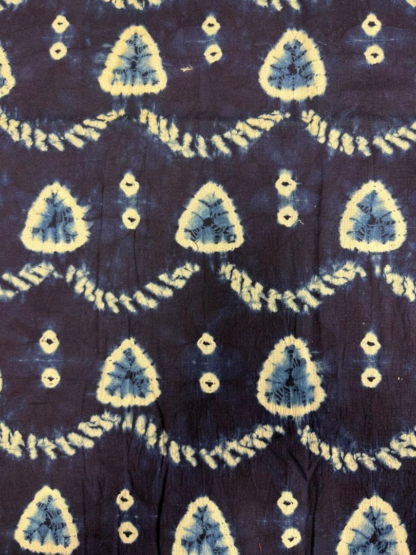 N7「片野絞り」民藝 藍染絞り職人 片野かほり 藍染絞り布 国展 有松