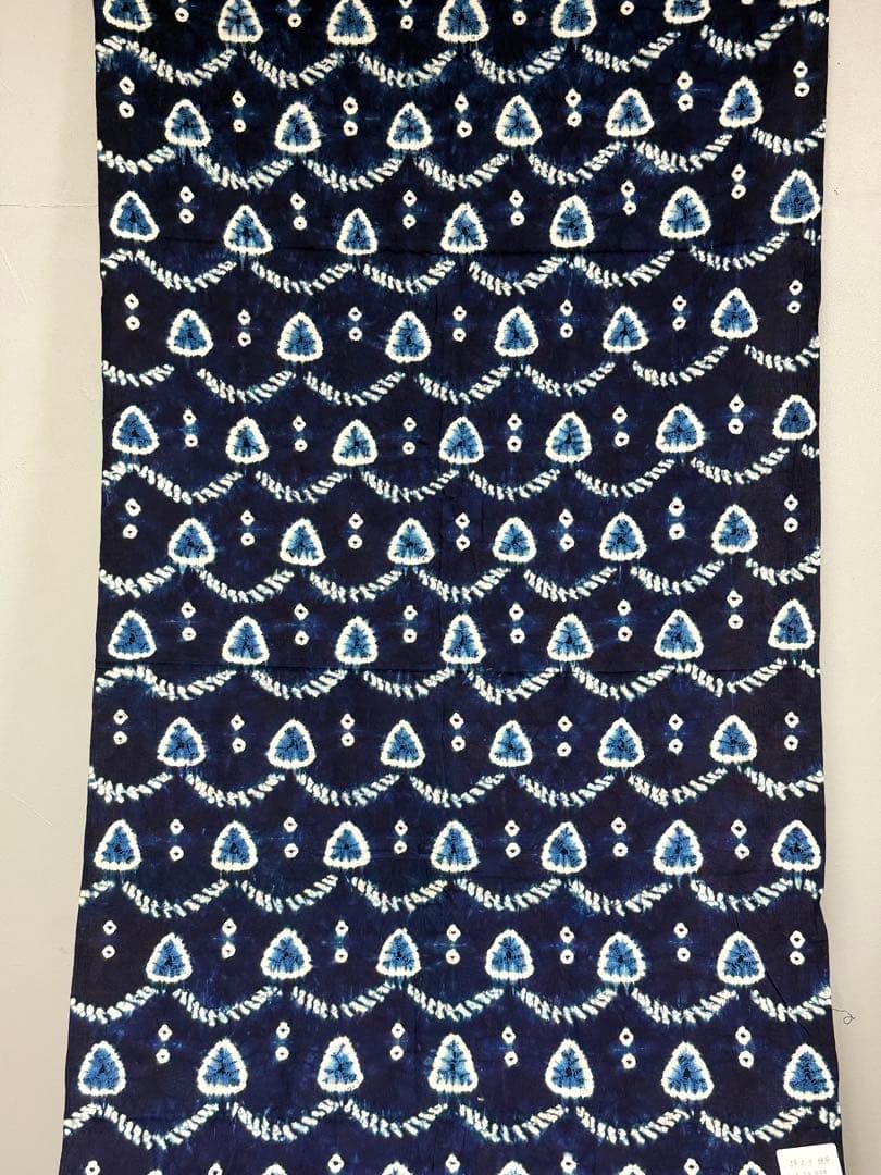 N7「片野絞り」民藝 藍染絞り職人 片野かほり 藍染絞り布 国展 有松