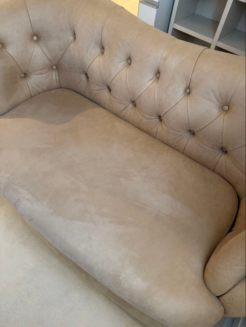 RELAX FORM 関家具 チェスターフィールド風2人掛けソファ　ファブリック