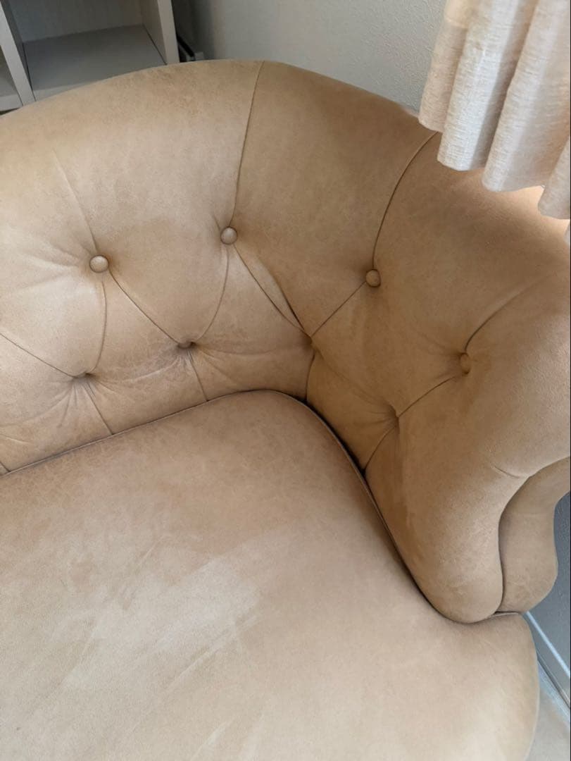 RELAX FORM 関家具 チェスターフィールド風2人掛けソファ　ファブリック