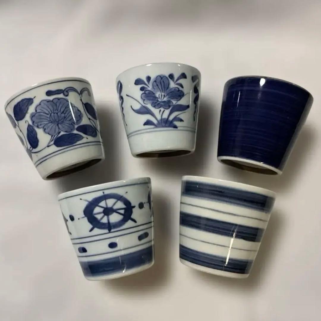 有田焼 / 古染 古伊万里 / そばちょこ / 5柄 - メルカリ