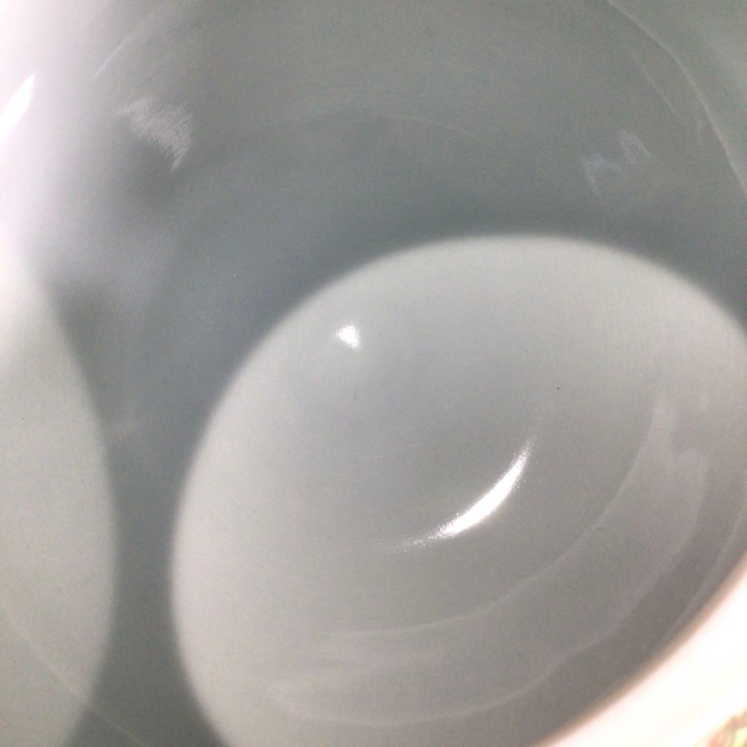 P143 水指 『寺田嘉扇造』『白金彩秋模様』『平水指』 共箱 茶道具