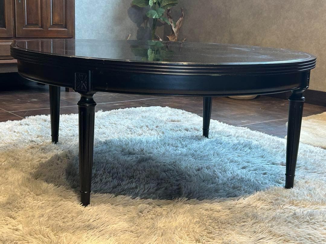 モリシゲ　ローテーブル　ラウンドローテーブル　ブラウン　テーブル　円卓　ISG