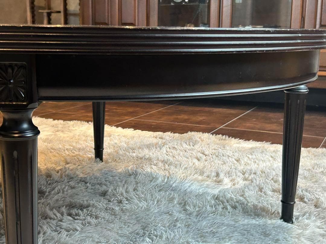 モリシゲ　ローテーブル　ラウンドローテーブル　ブラウン　テーブル　円卓　ISG