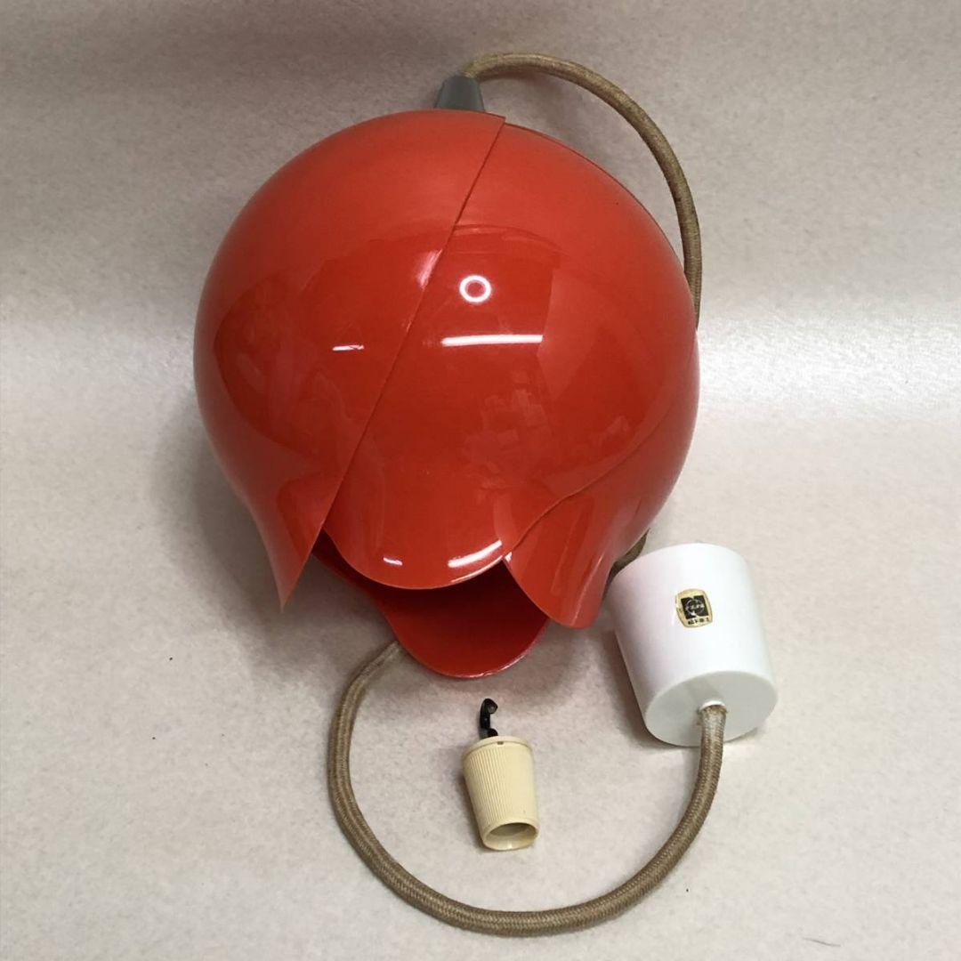 値下げ中〜今日だけ〜 レトロ　チューリップ　ペンダントライト　赤