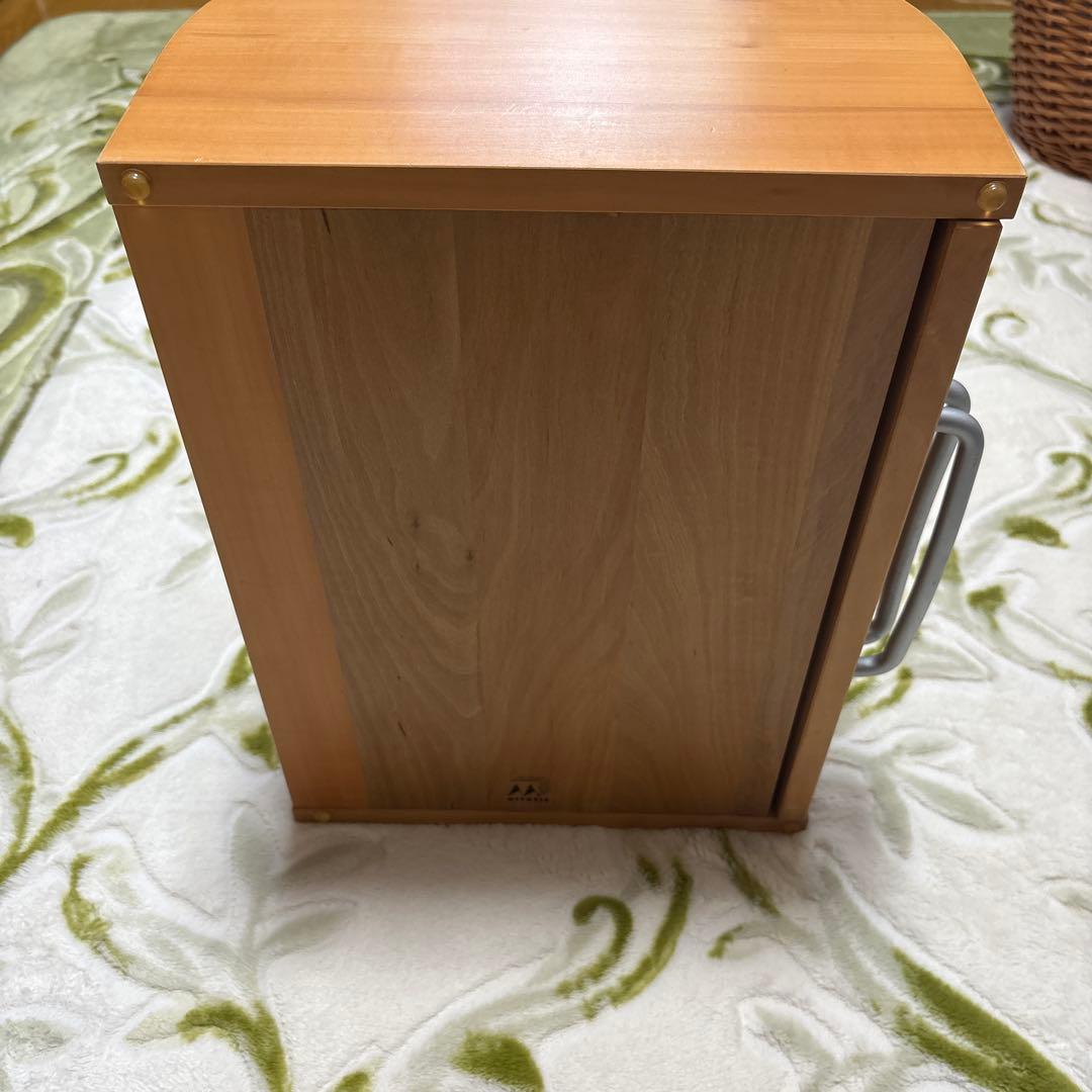 希少Mitheis木製 ブレッドケース／カッティングボード／クズ受けトレイ