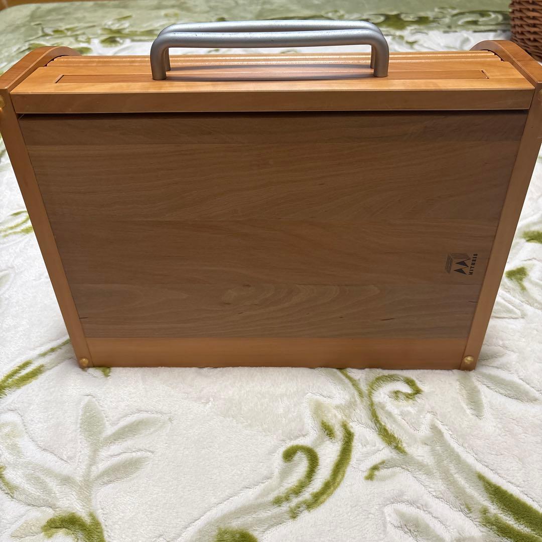 希少Mitheis木製 ブレッドケース／カッティングボード／クズ受けトレイ