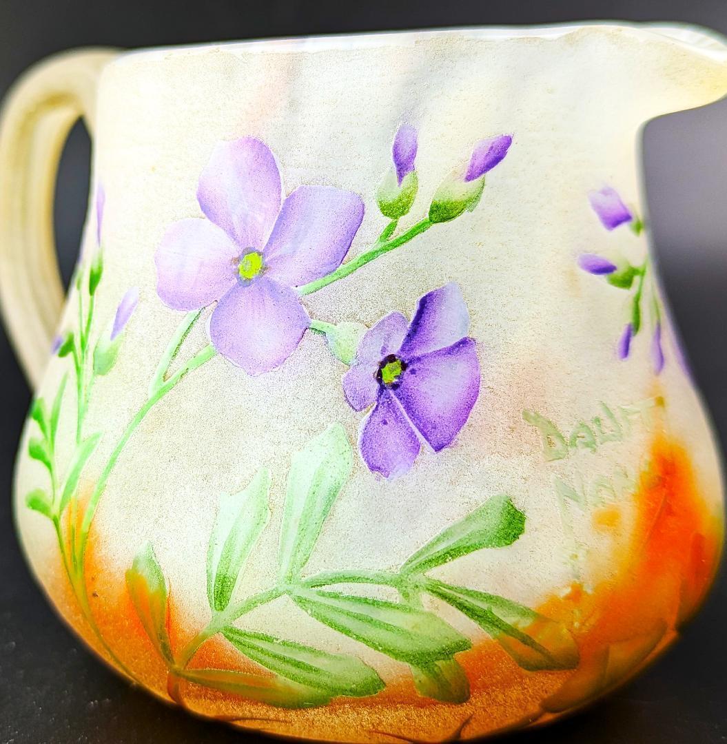 マッチー　ドーム・ナンシー 夜明けの菫の情景 ミニチュア水差 超絶技巧 ジ