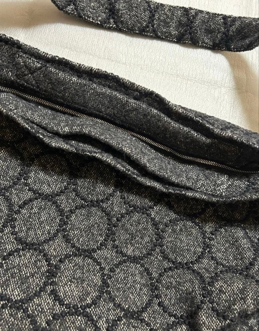 新品タグ付 ミナペルホネン ウール混タンバリン 2wayショルダーバッグ 大