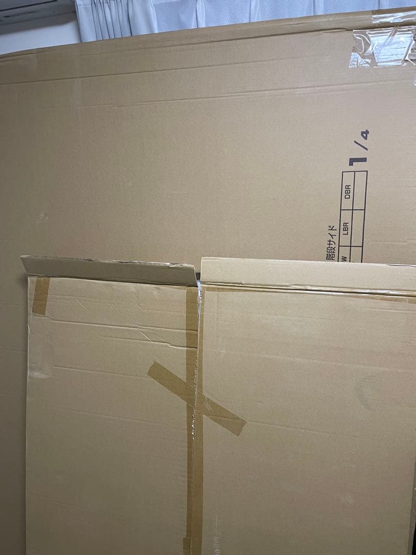 引き取り限定、未使用、木製ロフトベッド セミダブル、ホワイト