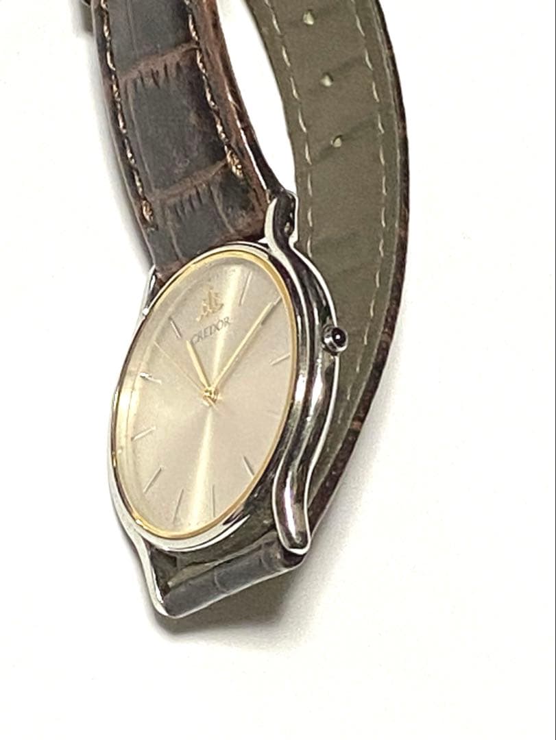 【美品】高級SEIKO CREDORメンズ腕時計シルバー/ゴールド