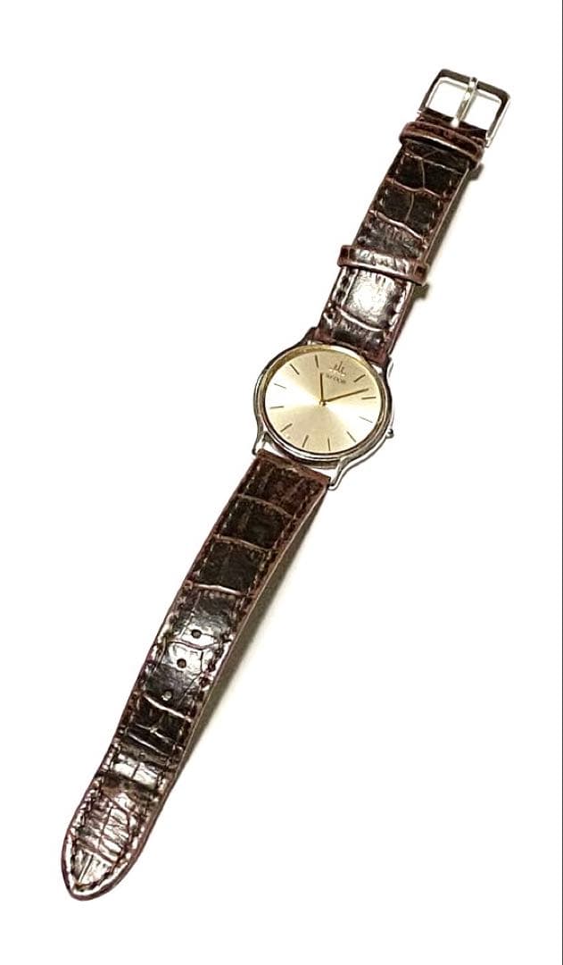 【美品】高級SEIKO CREDORメンズ腕時計シルバー/ゴールド