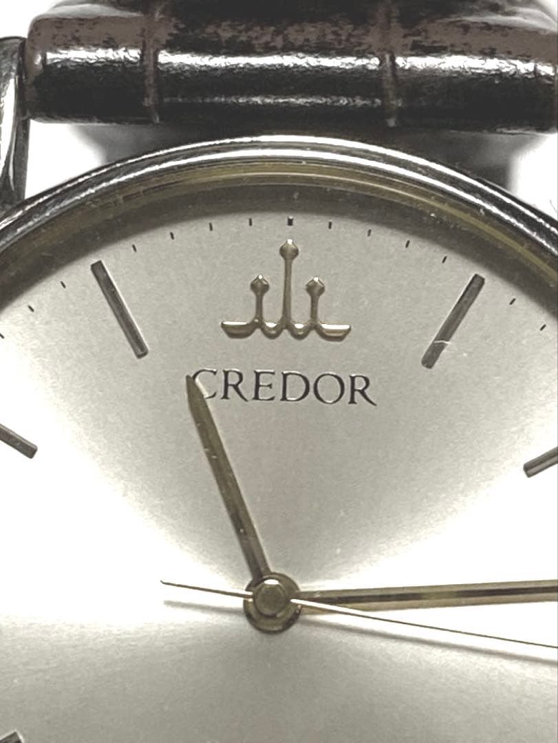 【美品】高級SEIKO CREDORメンズ腕時計シルバー/ゴールド