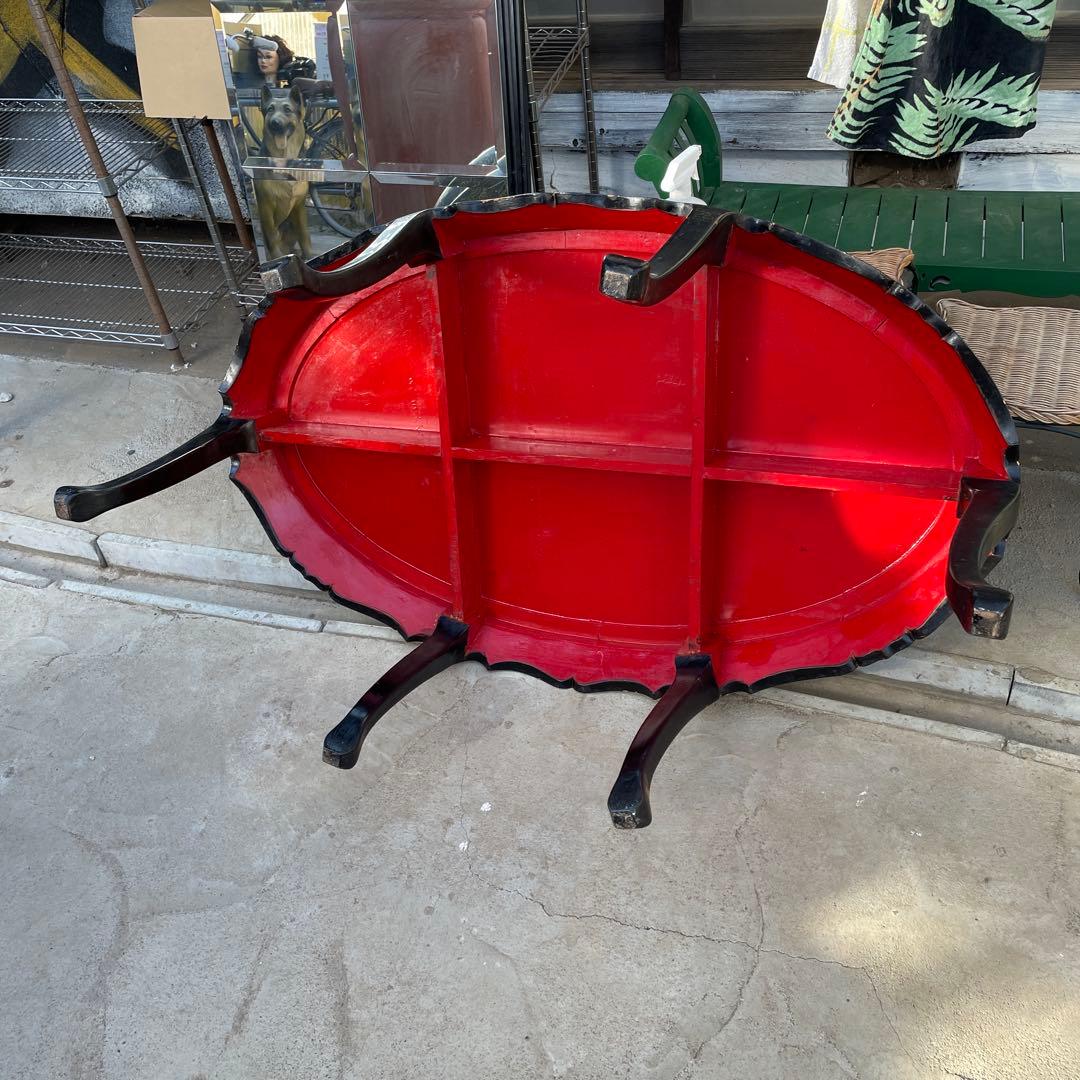 引き取り限定 中国美術 螺鈿 天然木漆器の テーブル 応接テーブル 埼玉県川越市