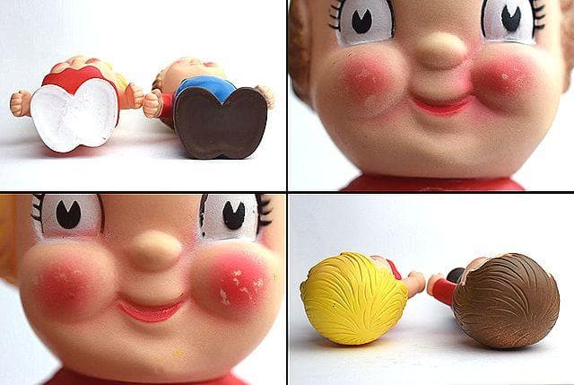 1970’ｓ キャンベル キッズ ビンテージ ソフビ TOY 2個セット スープ