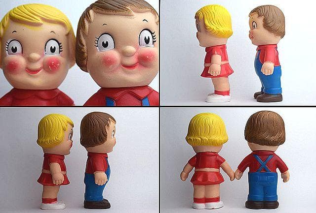 1970’ｓ キャンベル キッズ ビンテージ ソフビ TOY 2個セット スープ