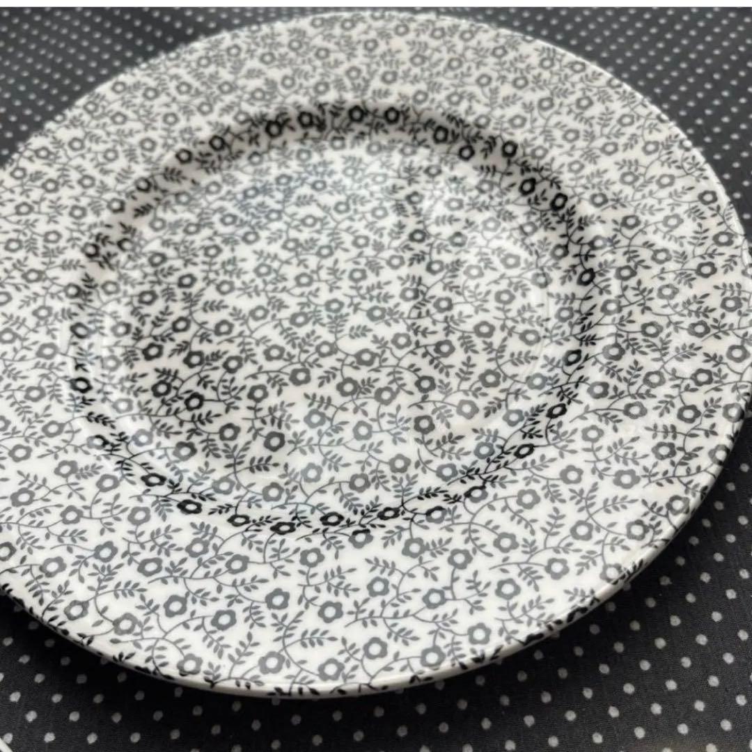 バーレイ ティーカップ&ソーサー　バーレイ ブラックフェリシティ プレート　S