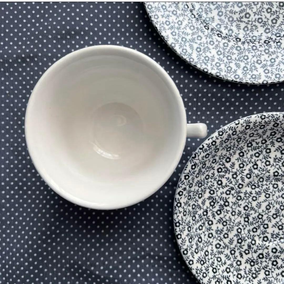 バーレイ ティーカップ&ソーサー　バーレイ ブラックフェリシティ プレート　S