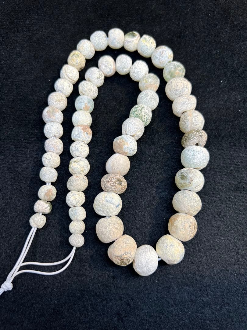 銀化ガラス／オリジナルローマンガラスネックレス