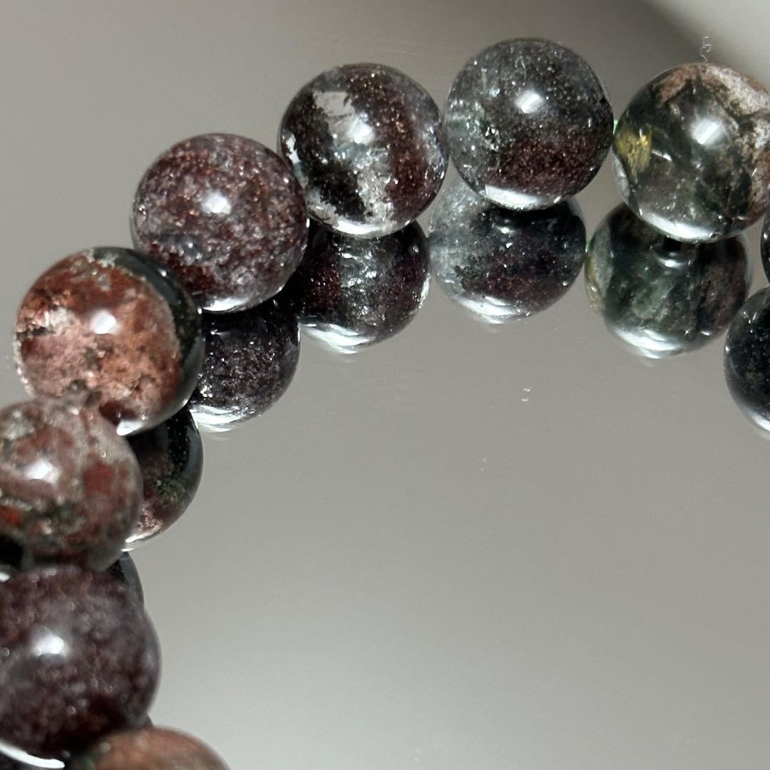 破格【超高品質】ガーデンクォーツ 大玉 13.5mm 天然石 ブレスレット
