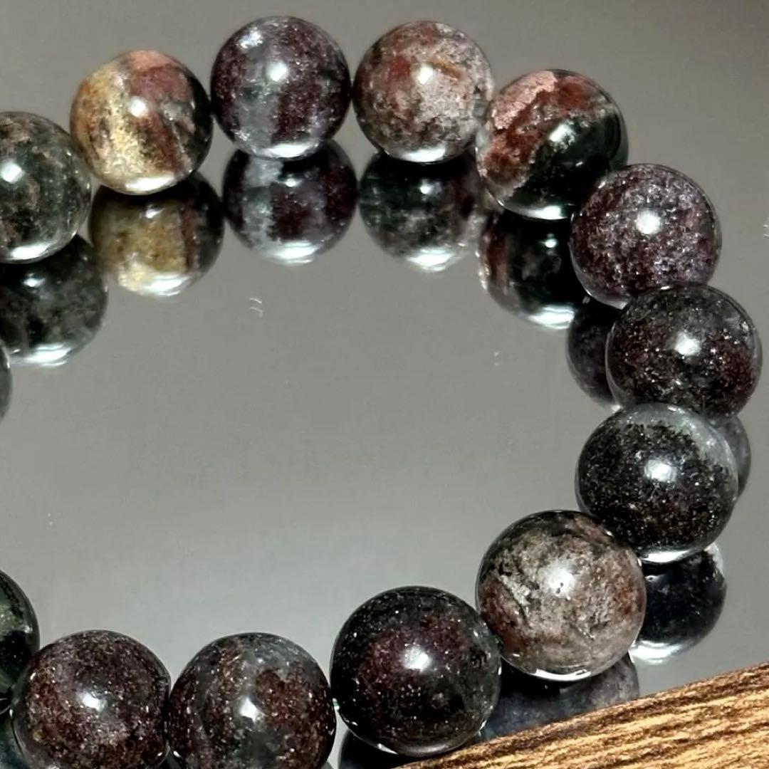 破格【超高品質】ガーデンクォーツ 大玉 13.5mm 天然石 ブレスレット