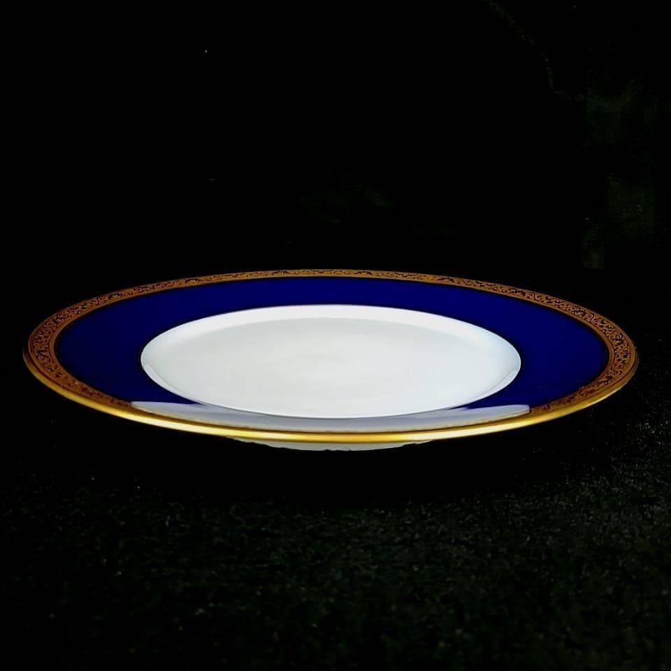 ♪美品♪レイノー　リモージュ　金彩　コバルトブルー　ディナープレート　6枚 7