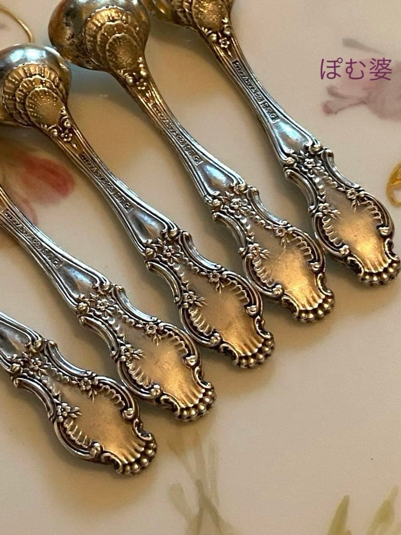 【Tiffany ティファニー】純銀 スターリングシルバー／ソルトスプーン５本