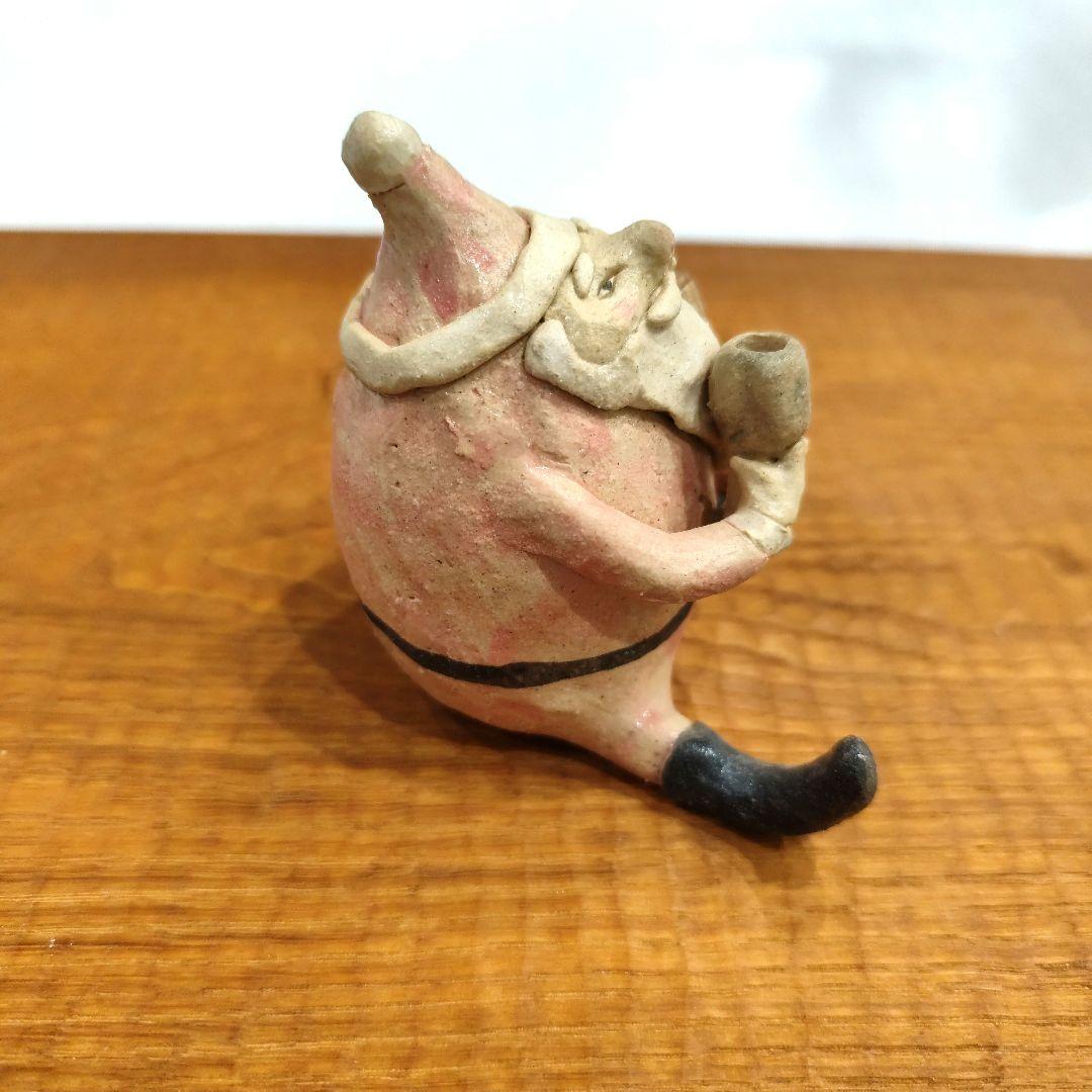 人気作家★大野素子★サンタクロース クリスマス 陶人形 信楽焼